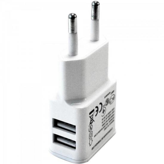 Carregador de Celular com 2 USB Bivolt XC-USB-2 Branco X-CELL por 0,00 à vista no boleto/pix ou parcele em até 1x sem juros. Compre na loja Mundomax!