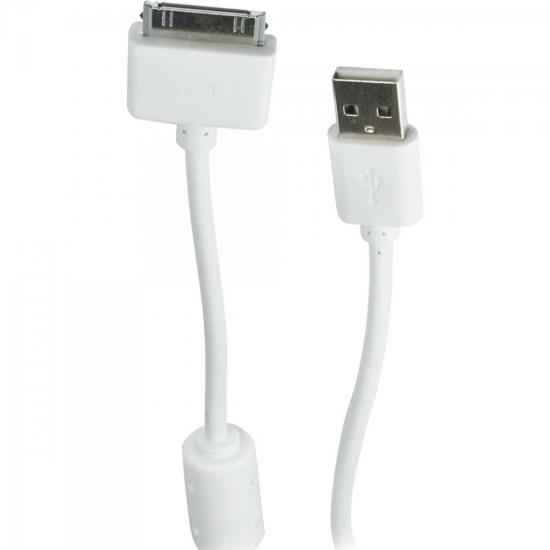 Cabo Para iPhone, iPod e iPad USB 2.0 A Macho x Dock 32 Pinos 1,5m por 0,00 à vista no boleto/pix ou parcele em até 1x sem juros. Compre na loja Mundomax!
