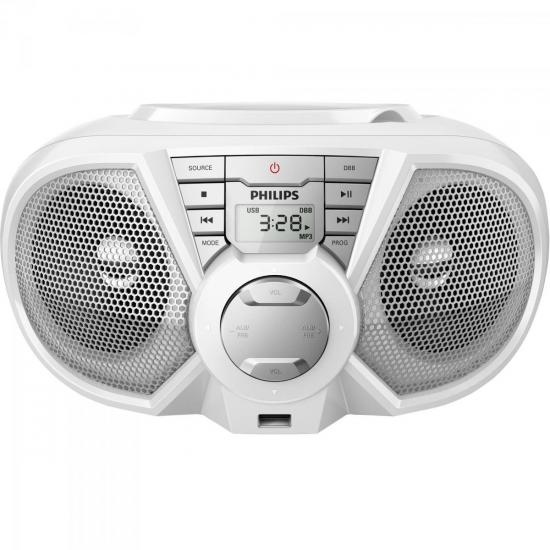 Rádio Portátil CD/USB/FM PX3115WX/78 Branco PHILIPS por 0,00 à vista no boleto/pix ou parcele em até 1x sem juros. Compre na loja Mundomax!