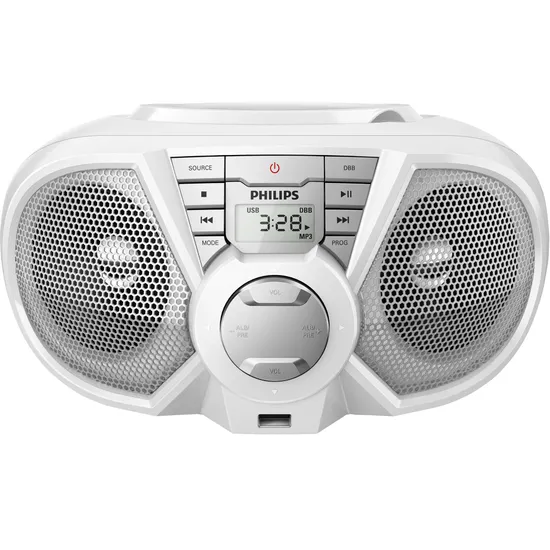 Rádio Portátil CD/USB/FM PX3115WX/78 Branco PHILIPS (61639)