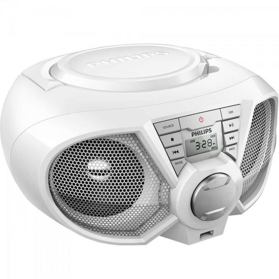 Rádio Portátil CD/USB/FM PX3115WX/78 Branco PHILIPS por 0,00 à vista no boleto/pix ou parcele em até 1x sem juros. Compre na loja Mundomax!