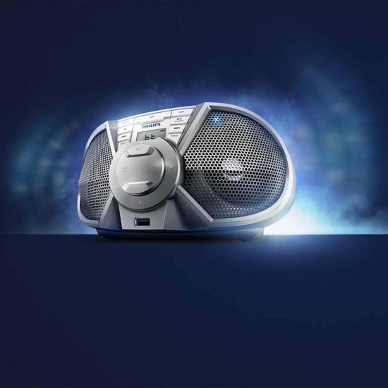 Rádio Portátil CD/USB/FM/Bluetooth PX3125STX/78 Prata PHILIPS por 0,00 à vista no boleto/pix ou parcele em até 1x sem juros. Compre na loja Mundomax!