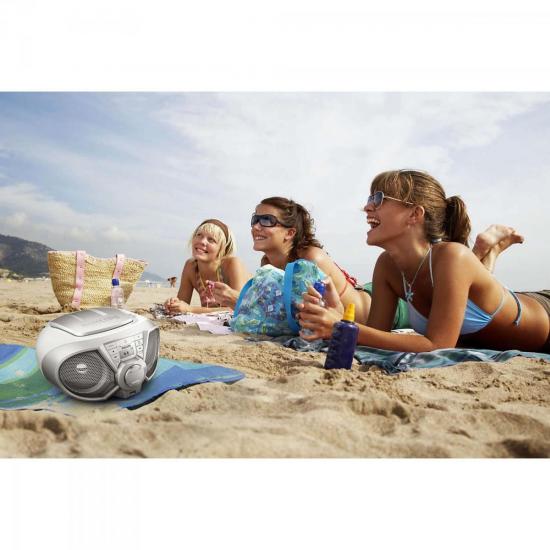 Rádio Portátil CD/USB/FM/Bluetooth PX3125STX/78 Prata PHILIPS por 0,00 à vista no boleto/pix ou parcele em até 1x sem juros. Compre na loja Mundomax!