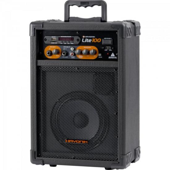 Caixa Multiuso LITE 100 Preto HAYONIK por 0,00 à vista no boleto/pix ou parcele em até 1x sem juros. Compre na loja Mundomax!