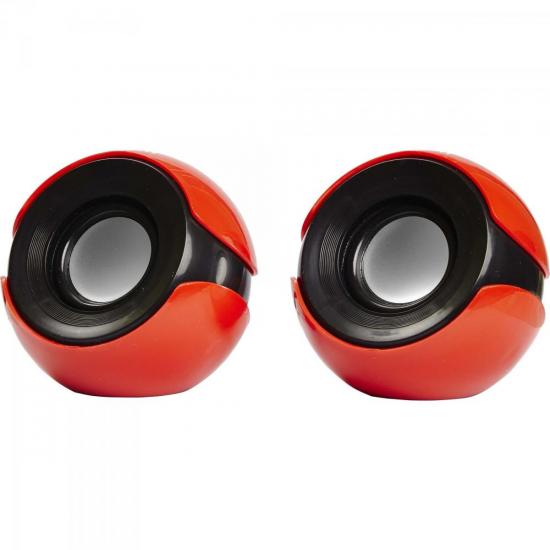 Caixa Multimídia 2.0 5W RMS CS-69 Vermelha/Preta EXBOM por 0,00 à vista no boleto/pix ou parcele em até 1x sem juros. Compre na loja Mundomax!