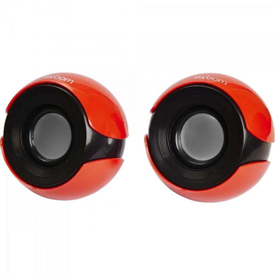 Caixa Multimídia 2.0 5W RMS CS-69 Vermelha/Preta EXBOM por 0,00 à vista no boleto/pix ou parcele em até 1x sem juros. Compre na loja Mundomax!