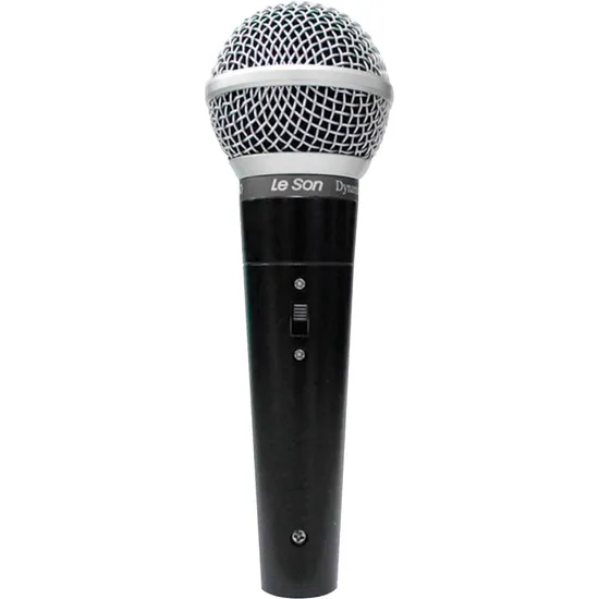 Microfone de Mão Leson LS50 Dinâmico Preto (61701)