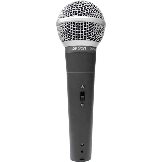 Microfone de Mão Dinâmico LS58 Cinza Chumbo LESON (61703)