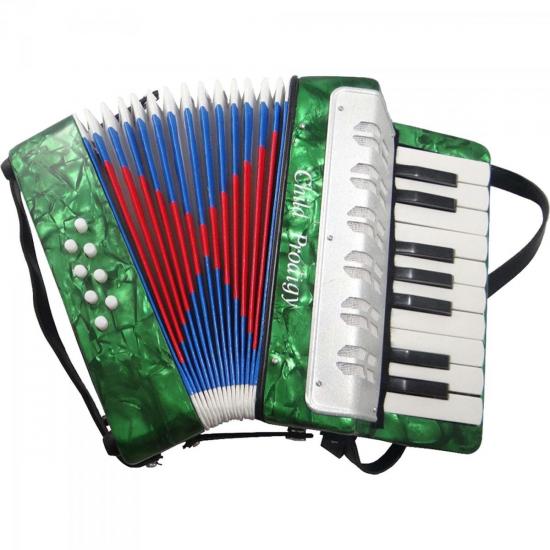 Acordeon Sanfona Infantil KIDS 17T Verde ACCORDION por 0,00 à vista no boleto/pix ou parcele em até 1x sem juros. Compre na loja Mundomax!