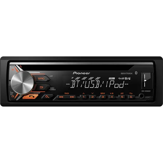 Auto Rádio CD/USB/SD/AM/FM/Bluetooth DEH-X3980BT Preto PIONEER (61761)