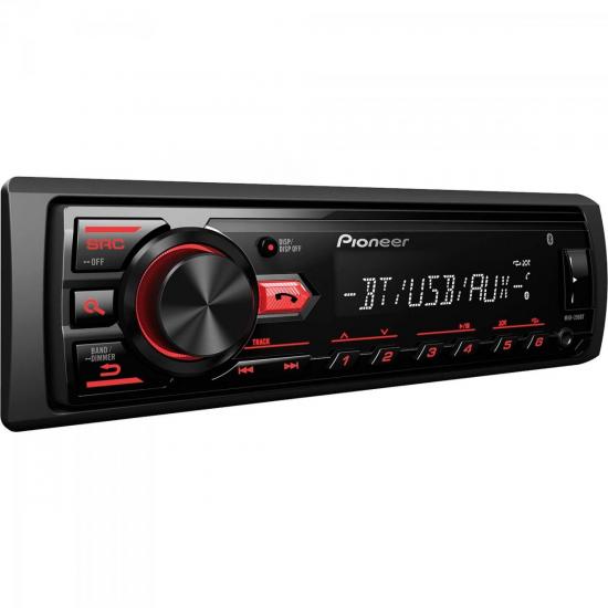 Auto Rádio USB/AM/FM/Bluetooth MVH-298BT Preto PIONEER por 0,00 à vista no boleto/pix ou parcele em até 1x sem juros. Compre na loja Mundomax!