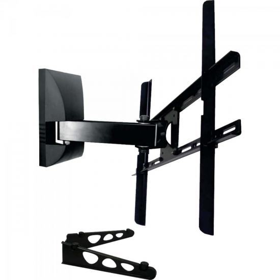 Suporte Articulado TV/DVD 10\" a 70\" SBRP430 Preto BRASFORMA por 0,00 à vista no boleto/pix ou parcele em até 1x sem juros. Compre na loja Mundomax!