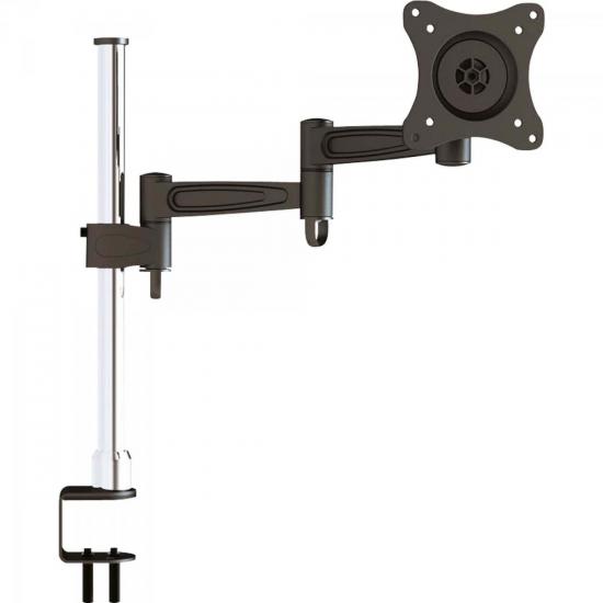 Suporte Articulado P/ Monitor 13\" a 27\" SBRM752 Preto/Prata BRASFORMA por 0,00 à vista no boleto/pix ou parcele em até 1x sem juros. Compre na loja Mundomax!