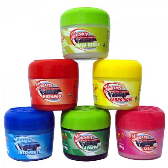 Gel Odorizador Automotivo 60g Talco SUN CAR por 0,00 à vista no boleto/pix ou parcele em até 1x sem juros. Compre na loja Mundomax!
