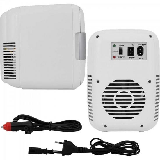 Mini Geladeira Portátil 4L 110V/12V TV004 Branca MULTILASER por 0,00 à vista no boleto/pix ou parcele em até 1x sem juros. Compre na loja Mundomax!