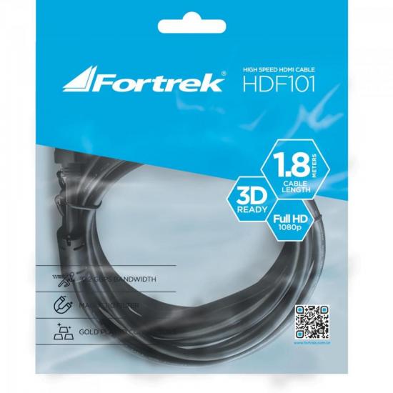 Cabo HDMI 1.4 3D Com Filtro HDF-101/1.8M Preto FORTREK por 18,90 à vista no boleto/pix ou parcele em até 1x sem juros. Compre na loja Mundomax!