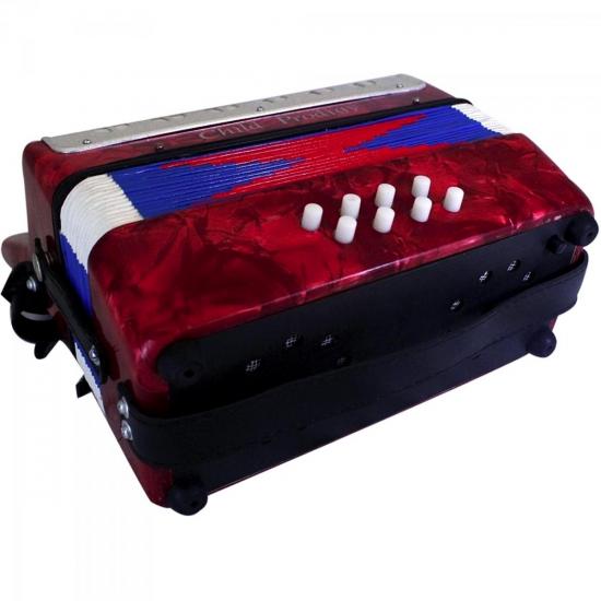 Acordeon Sanfona Infantil KIDS 17T Vermelho ACCORDION por 0,00 à vista no boleto/pix ou parcele em até 1x sem juros. Compre na loja Mundomax!
