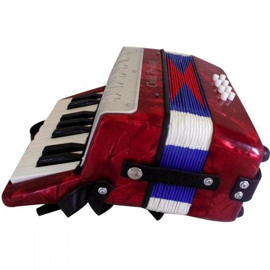 Acordeon Sanfona Infantil KIDS 17T Vermelho ACCORDION por 0,00 à vista no boleto/pix ou parcele em até 1x sem juros. Compre na loja Mundomax!