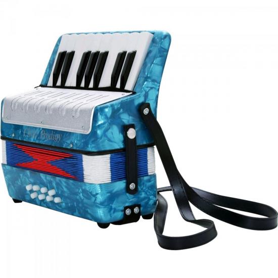 Acordeon Sanfona Infantil KIDS 17T Azul ACCORDION por 0,00 à vista no boleto/pix ou parcele em até 1x sem juros. Compre na loja Mundomax!