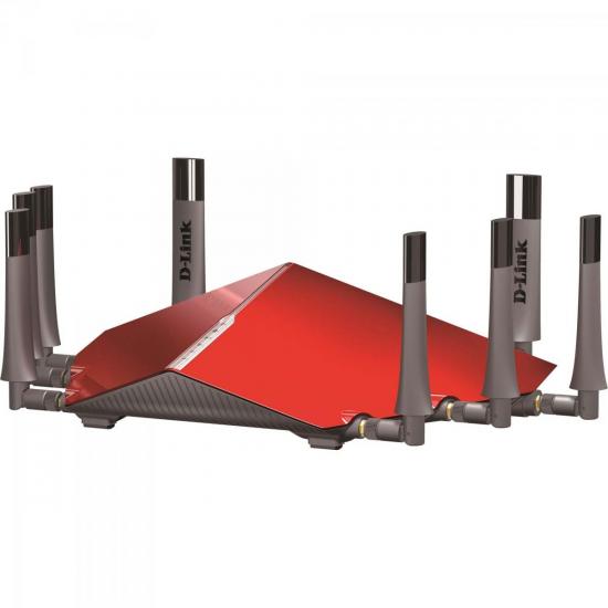 Roteador Wireless 5300Mbps DIR-895L Vermelho D-LINK por 0,00 à vista no boleto/pix ou parcele em até 1x sem juros. Compre na loja Mundomax!