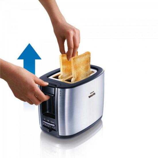 Torradeira 127V RI2628/21 Prata PHILIPS WALITA por 0,00 à vista no boleto/pix ou parcele em até 1x sem juros. Compre na loja Mundomax!