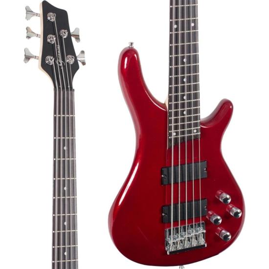 Contrabaixo Giannini GB-205A Sonic-X Elétrico Metallic Red por 1.599,00 à vista no boleto/pix ou parcele em até 12x sem juros. Compre na loja Mundomax!