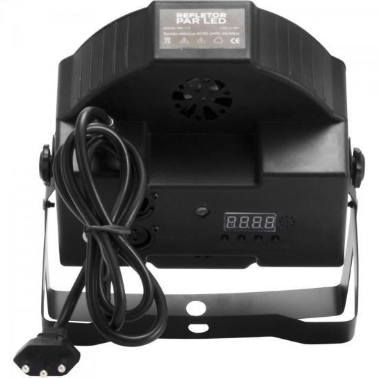 Refletor 18 LEDs 7 Canais DMX512 PAR LED Preto HAYONIK por 0,00 à vista no boleto/pix ou parcele em até 1x sem juros. Compre na loja Mundomax!