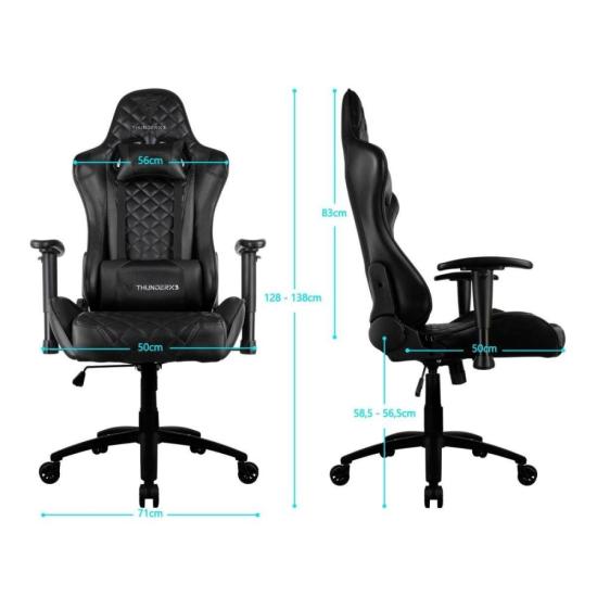 Cadeira Gamer ThunderX3 TGC12 Preta por 1.249,70 à vista no boleto/pix ou parcele em até 12x sem juros. Compre na loja Tx3brasil!