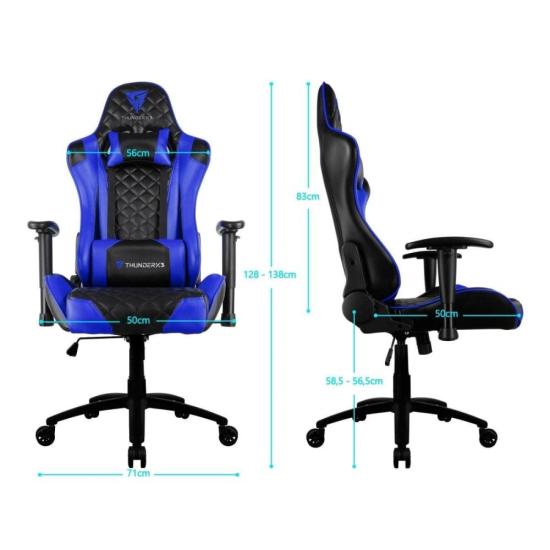 Cadeira Gamer ThunderX3 TGC12 Azul por 1.249,70 à vista no boleto/pix ou parcele em até 12x sem juros. Compre na loja Thunderx3!
