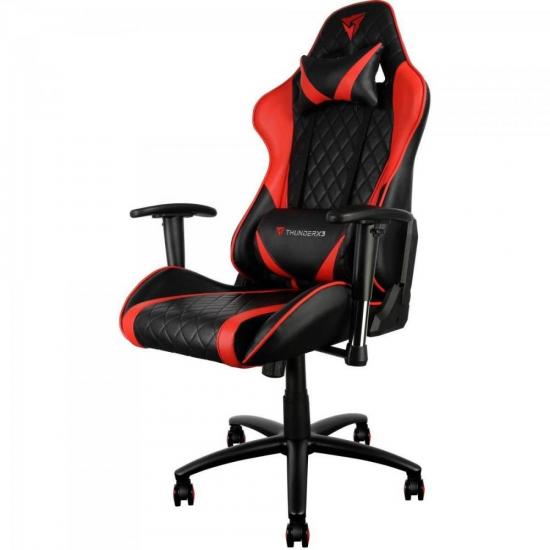 Cadeira Gamer Profissional TGC15 Preta c/ Vermelho THUNDERX3 (61904)