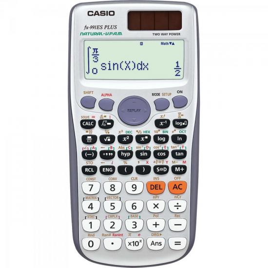 Calculadora Científica 417 Funções FX-991ES PLUS Cinza CASIO (61916)