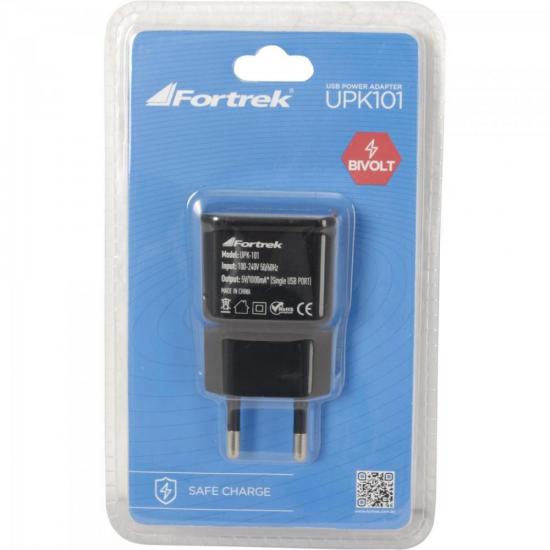 Fonte de Energia USB 1 Portas 1A UPK-101 Preto FORTREK por 15,90 à vista no boleto/pix ou parcele em até 1x sem juros. Compre na loja Mundomax!