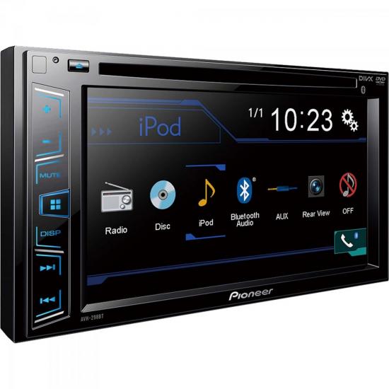 Auto Rádio DVD/USB/AM/FM/BLUETOOTH AVH-298BT Preto PIONEER por 0,00 à vista no boleto/pix ou parcele em até 1x sem juros. Compre na loja Mundomax!