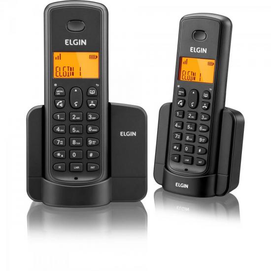 Telefone sem Fio com ID + Ramal TSF-8002 Preto ELGIN por 0,00 à vista no boleto/pix ou parcele em até 1x sem juros. Compre na loja Mundomax!