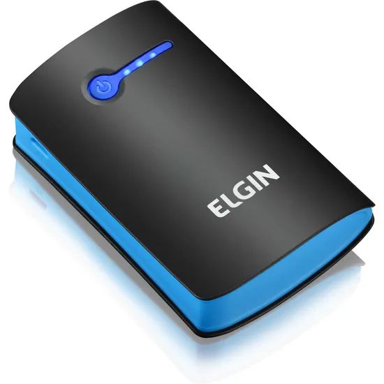Carregador Portátil USB 5200mAh CP-5200 Preto/Azul ELGIN (61984)