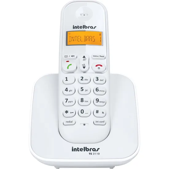 Telefone sem Fio com ID TS3110 Branco INTELBRAS por 155,99 à vista no boleto/pix ou parcele em até 6x sem juros. Compre na loja Mundomax!