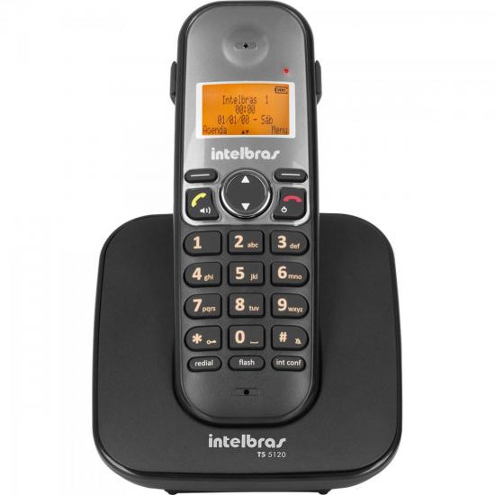 Telefone sem Fio com ID TS-5120 Preto INTELBRAS (62003)