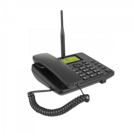 Telefone Celular Fixo Dual Chip Com ID CF 5002 Preto INTELBRAS Mundomax