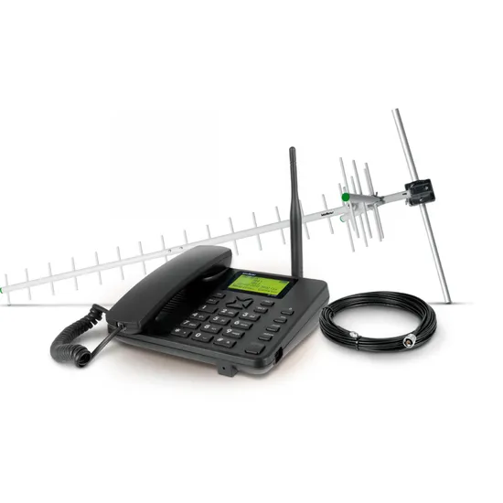Kit Telefone Celular Fixo + Antena CFA-5022 Preto INTELBRAS (62007)