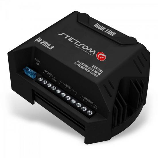 Módulo 280W 2 Ohms IRON LINE IR280.3 STETSOM por 0,00 à vista no boleto/pix ou parcele em até 1x sem juros. Compre na loja Mundomax!