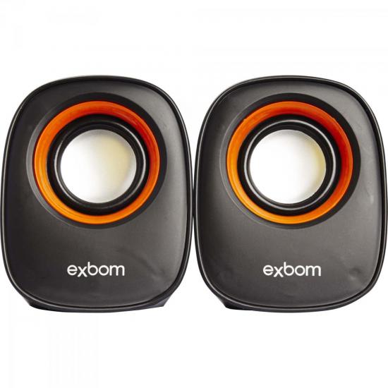 Caixa Multimídia 2.0 5W RMS CS-89 Preta/Laranja EXBOM por 0,00 à vista no boleto/pix ou parcele em até 1x sem juros. Compre na loja Mundomax!