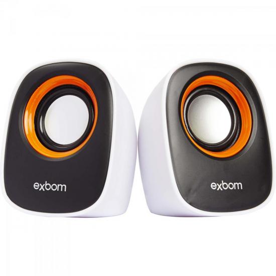 Caixa Multimídia 2.0 5W RMS CS-89 Branca/Preta/Laranja EXBOM por 0,00 à vista no boleto/pix ou parcele em até 1x sem juros. Compre na loja Mundomax!