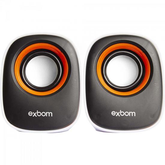 Caixa Multimídia 2.0 5W RMS CS-89 Branca/Preta/Laranja EXBOM por 0,00 à vista no boleto/pix ou parcele em até 1x sem juros. Compre na loja Mundomax!