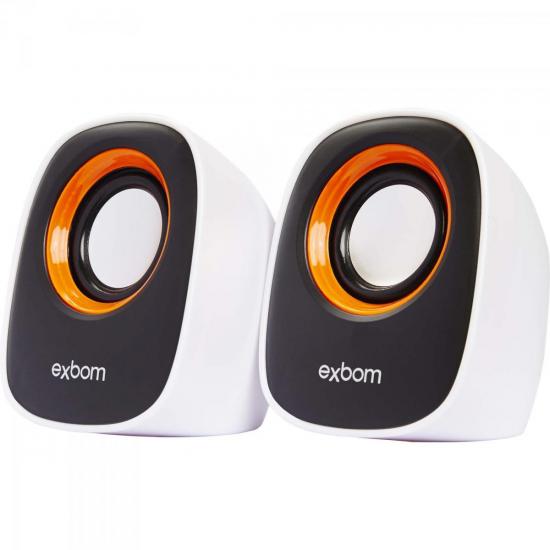 Caixa Multimídia 2.0 5W RMS CS-89 Branca/Preta/Laranja EXBOM por 0,00 à vista no boleto/pix ou parcele em até 1x sem juros. Compre na loja Mundomax!