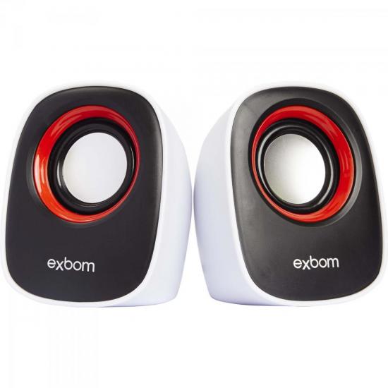 Caixa Multimídia 2.0 5W RMS CS-89 Branca/Preta/Vermelha EXBOM por 0,00 à vista no boleto/pix ou parcele em até 1x sem juros. Compre na loja Mundomax!