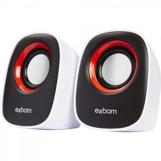 Caixa Multimídia 2.0 5W RMS CS-89 Branca/Preta/Vermelha EXBOM por 0,00 à vista no boleto/pix ou parcele em até 1x sem juros. Compre na loja Mundomax!