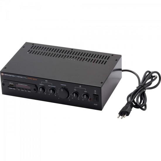 Amplificador 100W com Bluetooth VERSATIL PRO-610 Preto HAYONIK por 0,00 à vista no boleto/pix ou parcele em até 1x sem juros. Compre na loja Mundomax!