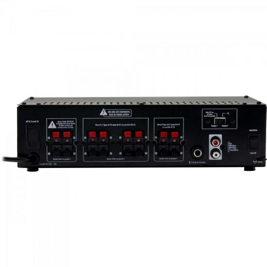 Amplificador 100W com Bluetooth VERSATIL PRO-610 Preto HAYONIK por 0,00 à vista no boleto/pix ou parcele em até 1x sem juros. Compre na loja Mundomax!