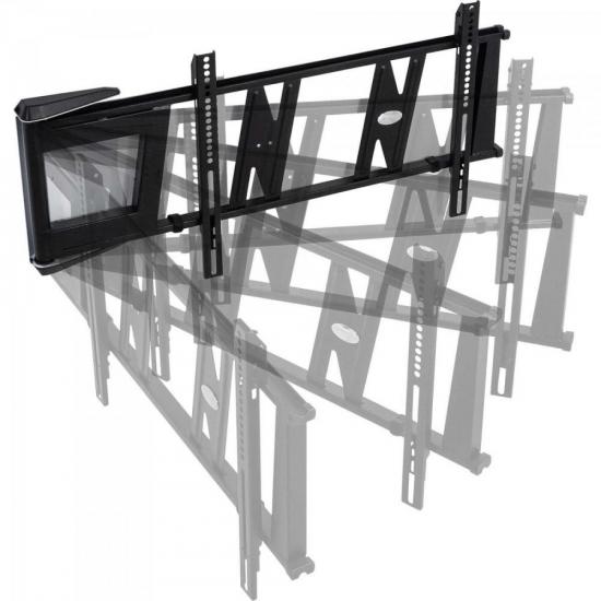 Suporte Articulado TV 37\" a 60\" MI-180 Preto MULTIVISÃO por 159,90 à vista no boleto/pix ou parcele em até 6x sem juros. Compre na loja Mundomax!