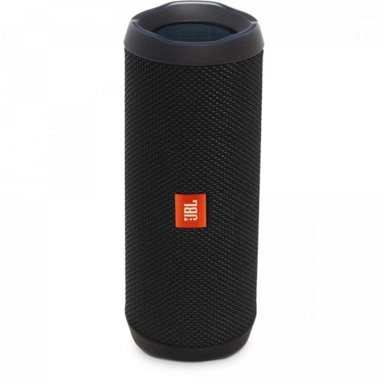 Caixa Multimídia Portátil Bluetooth FLIP 4 Preta JBL por 0,00 à vista no boleto/pix ou parcele em até 1x sem juros. Compre na loja Mundomax!